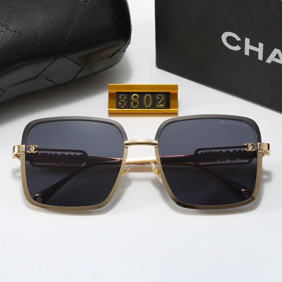 Fashion Woman's Metal Letters Sunglasses