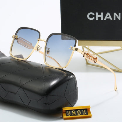 Fashion Woman's Metal Letters Sunglasses