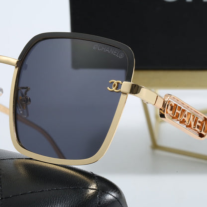 Fashion Woman's Metal Letters Sunglasses