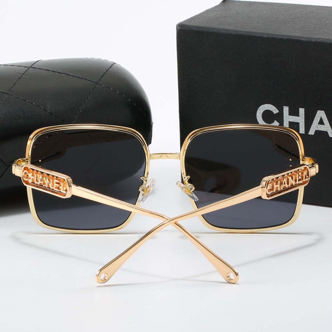 Fashion Woman's Metal Letters Sunglasses