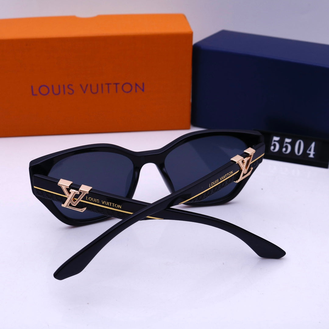 Fashion HD Metal Logo Frame Sunglasses