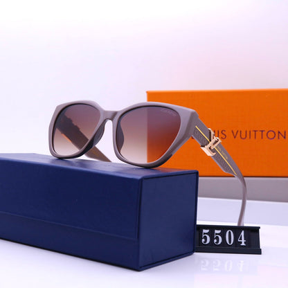 Fashion HD Metal Logo Frame Sunglasses