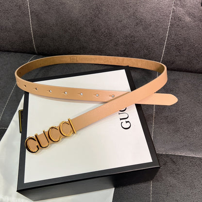 Women's Buckle Narrow Belt