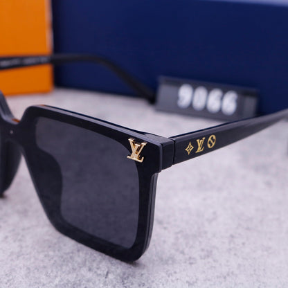 Unisex Cool Monogram One Piece Sunglasses