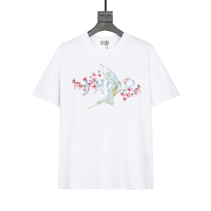 Plum blossom print T-shirt