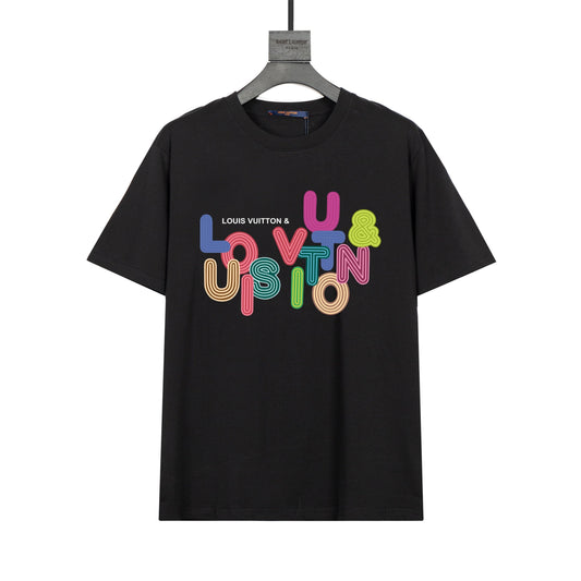 Colorful letter print T-shirt