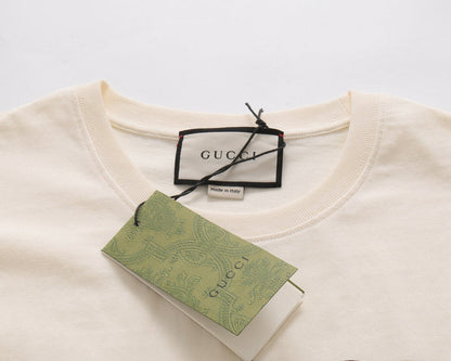 Simple printed cotton T-shirt