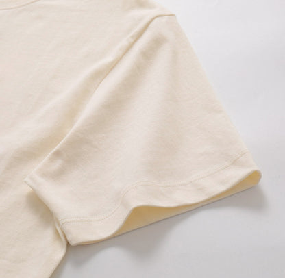 Simple printed cotton T-shirt