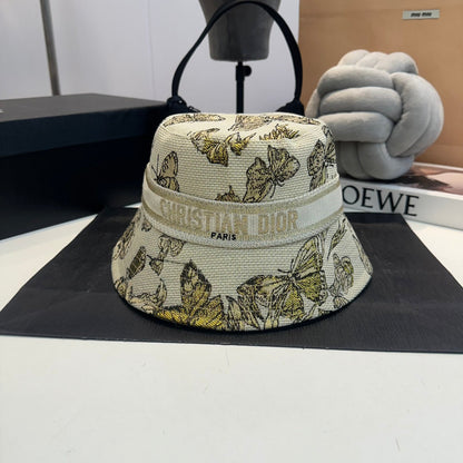 Butterfly Embroidered Bucket Hat