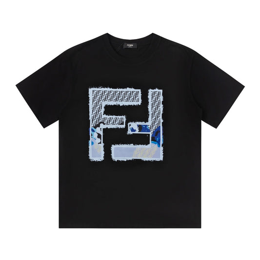 Simple F Print T-shirt