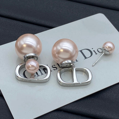 Pearl Silver CD Earrings