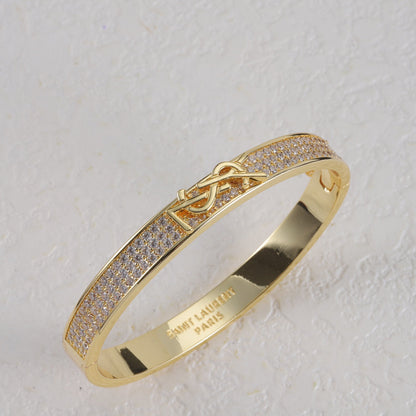 Diamond Logo Metal Bangle