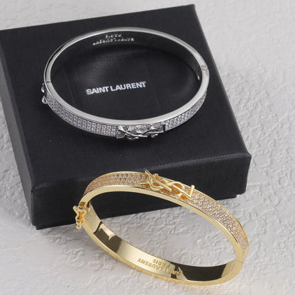 Diamond Logo Metal Bangle