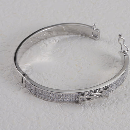 Diamond Logo Metal Bangle