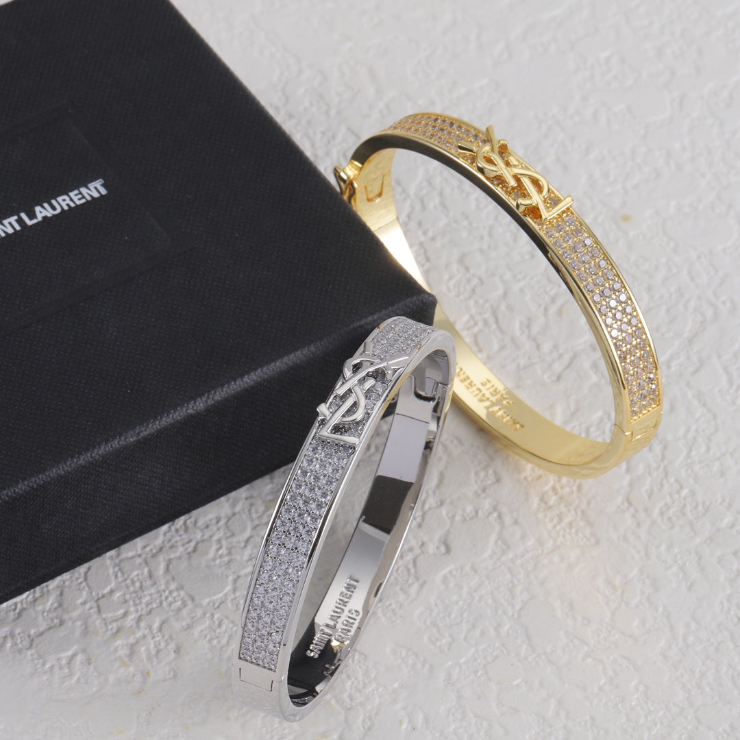 Diamond Logo Metal Bangle