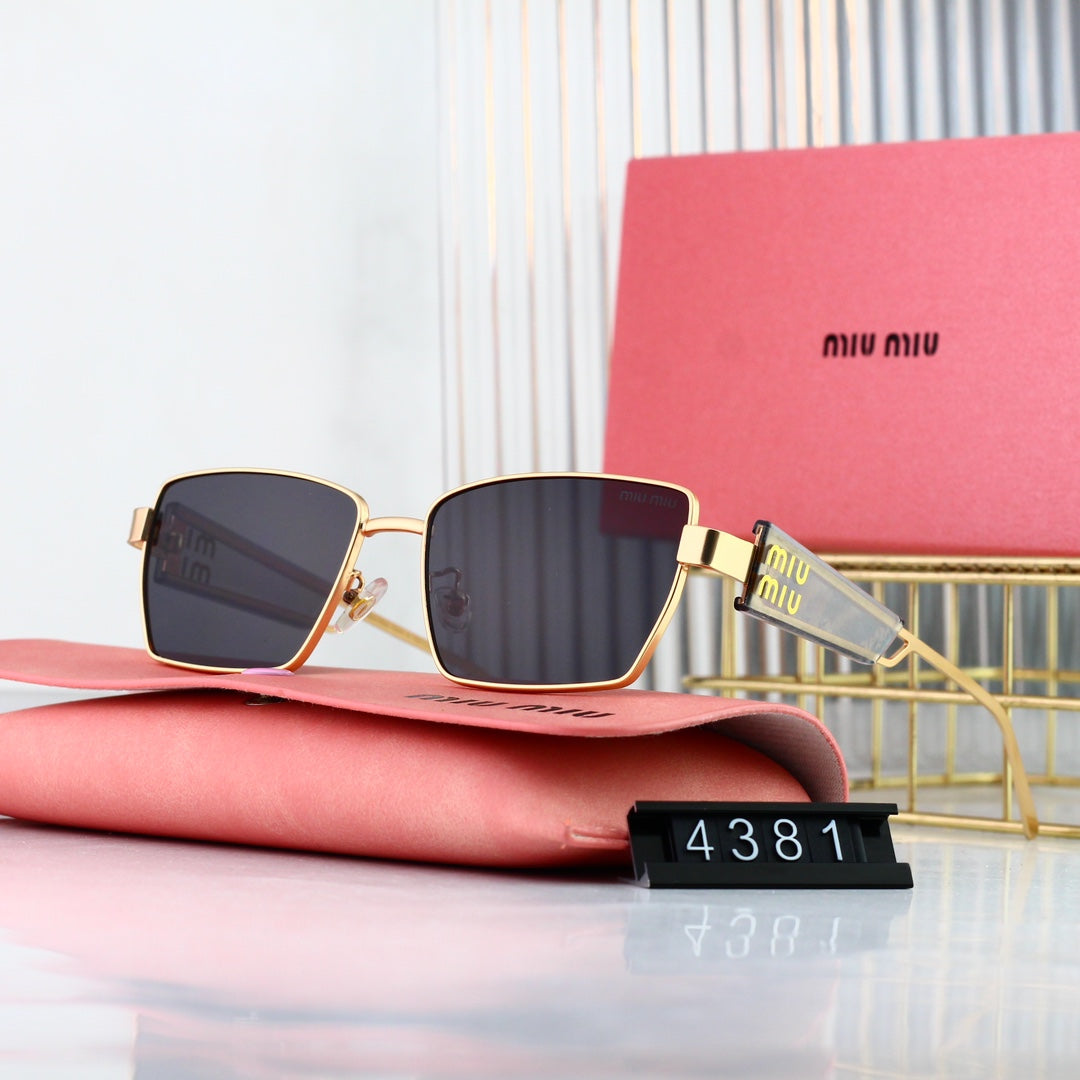 Retro HD Wide-rim Rectangular Sunglasses