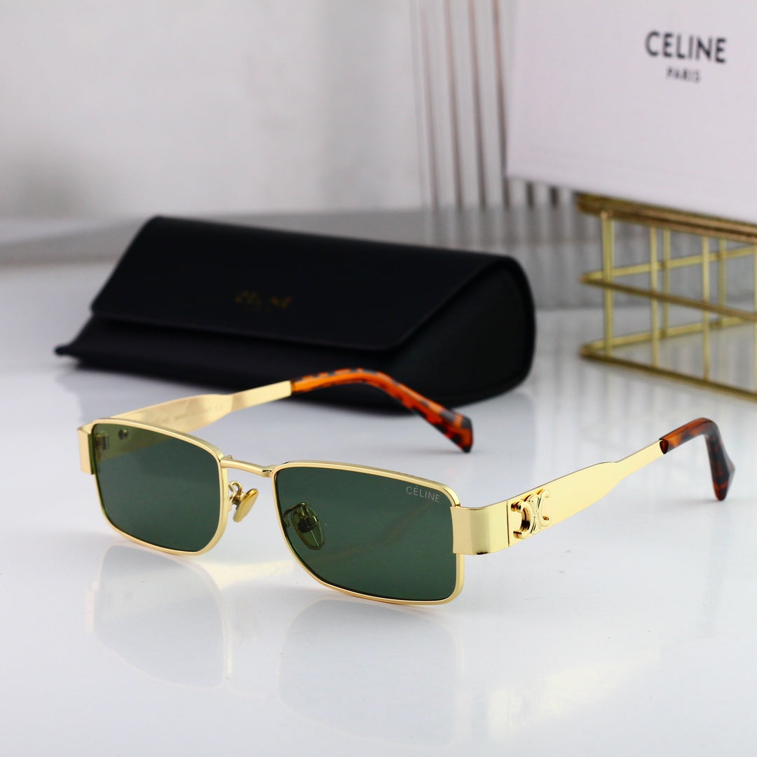 Retro Square Metal Arc de Triomphe Sunglasses