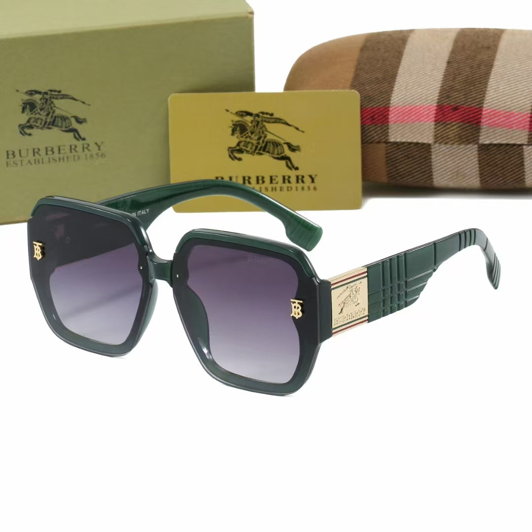 Retro Checkered Square Sunglasses