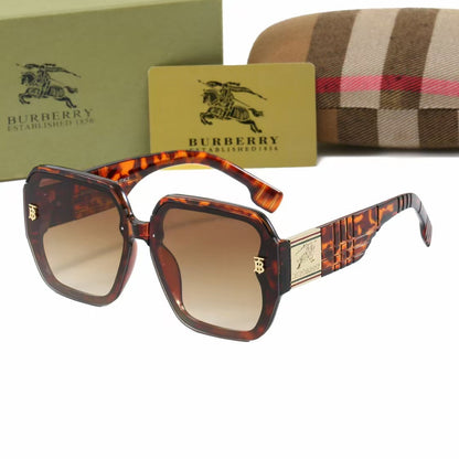 Retro Checkered Square Sunglasses