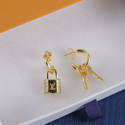 Fashion Padlock Earrings