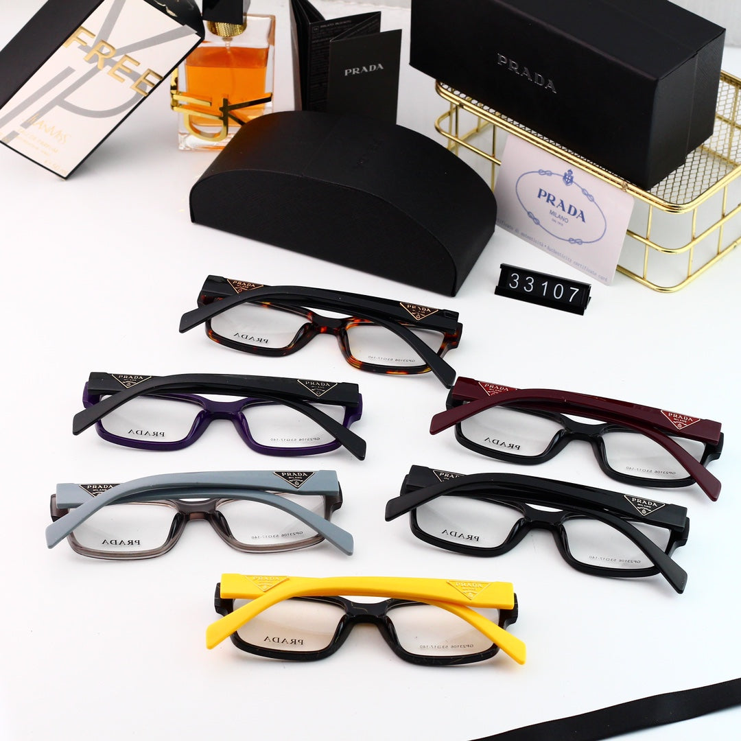 Classic Triangle Logo Square Glasses