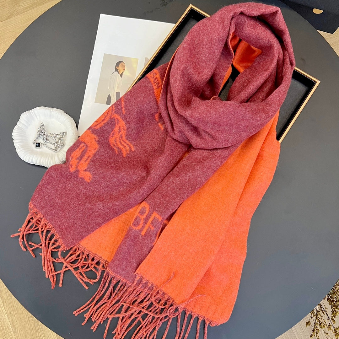 Simple Stylish Tassel Scarf