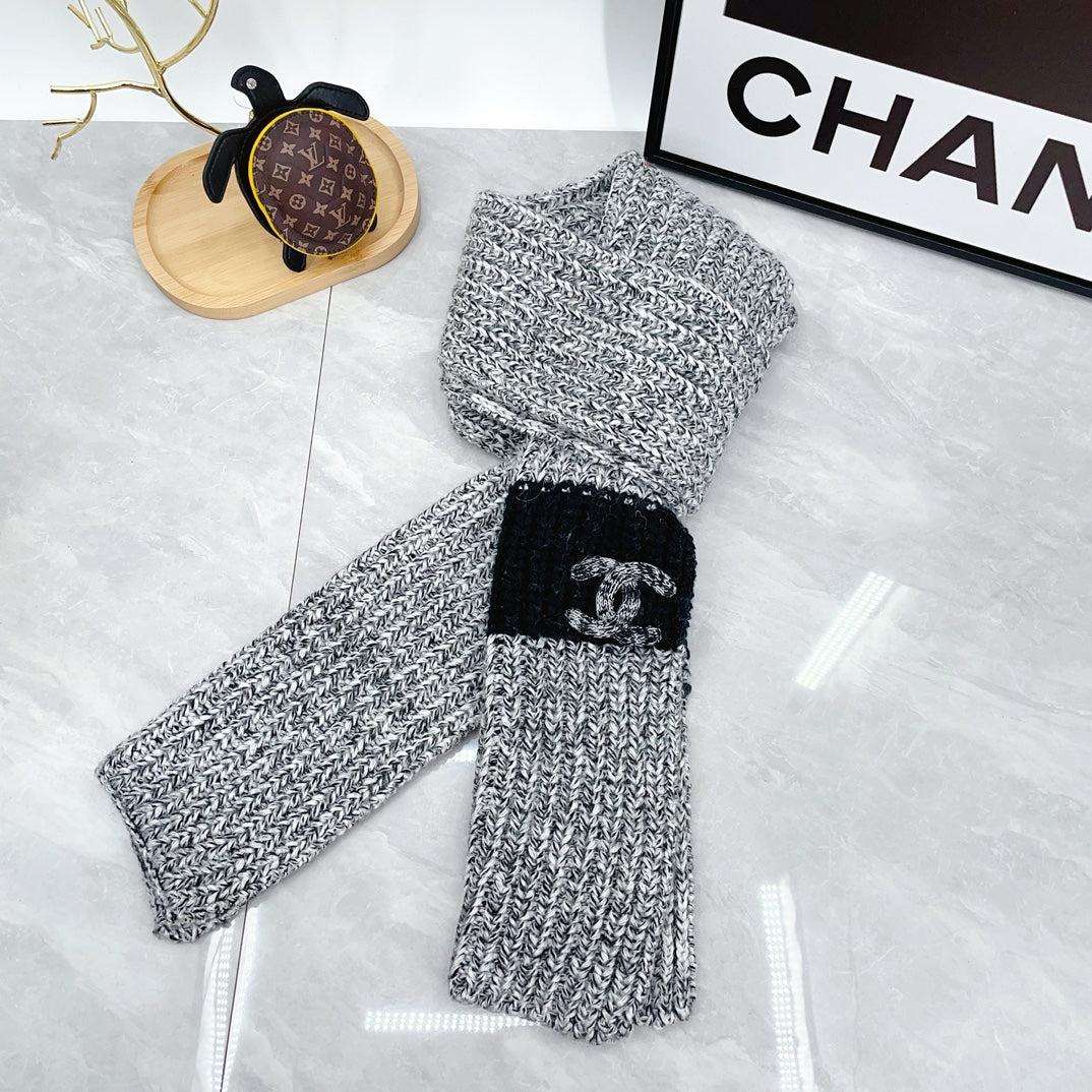 Fashion Knitted Hat + Scarf Set