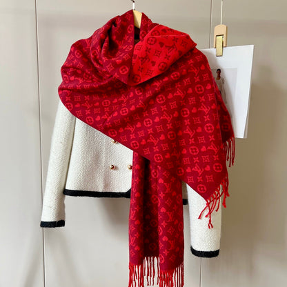 Fashion Heart Embossed Scarf