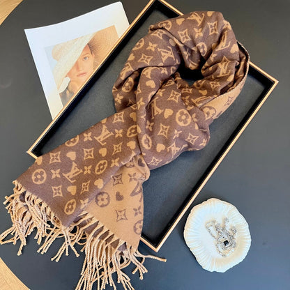 Fashion Heart Embossed Scarf