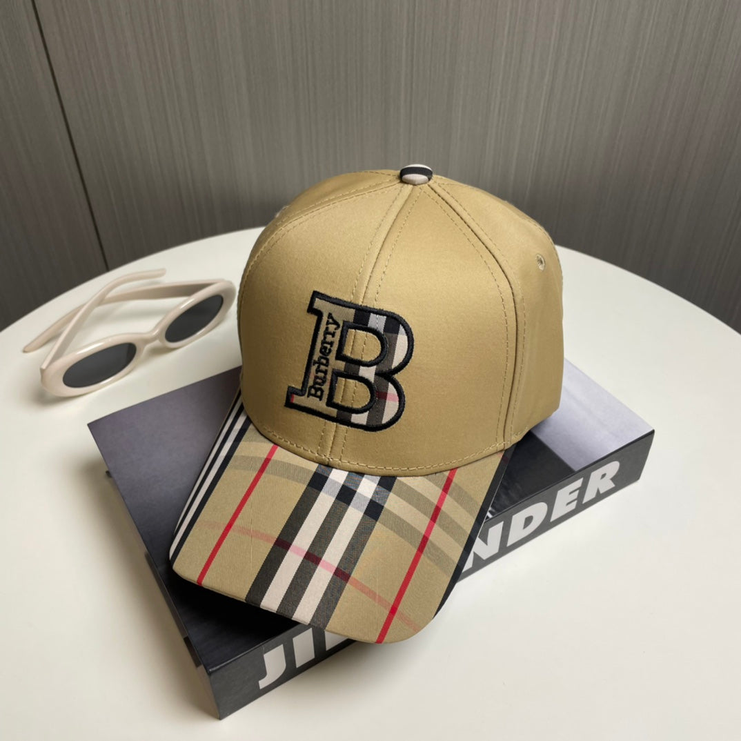 Unisex 3D Embroidery Plaid Baseball Cap