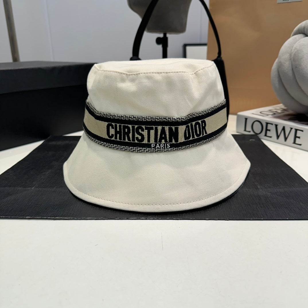 Classic Letter Embroidery Bucket Hat