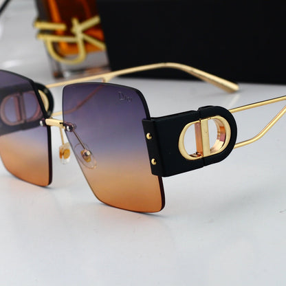 Fashion CD Metal Square Sunglasses