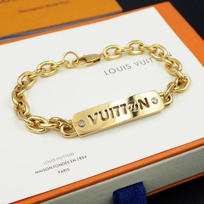 Fashion ID Engraving Nameplate Bracelet