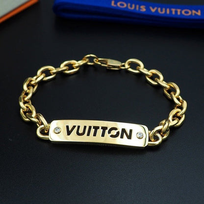 Fashion ID Engraving Nameplate Bracelet