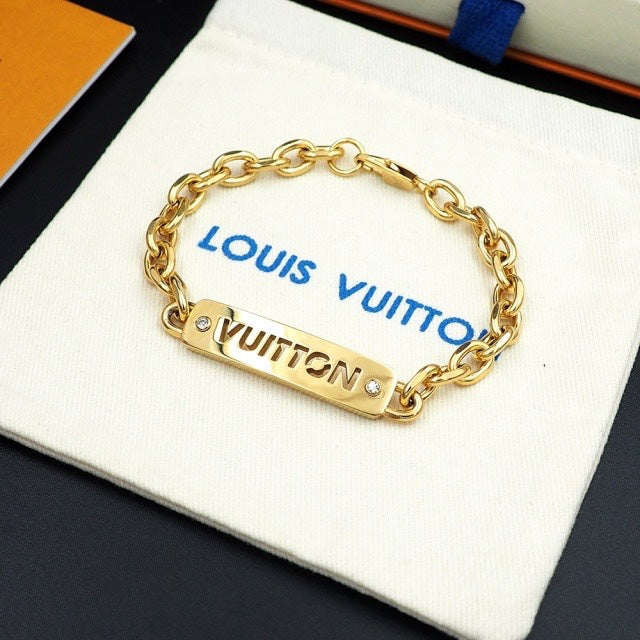 Fashion ID Engraving Nameplate Bracelet