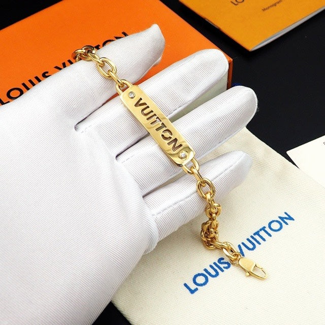 Fashion ID Engraving Nameplate Bracelet