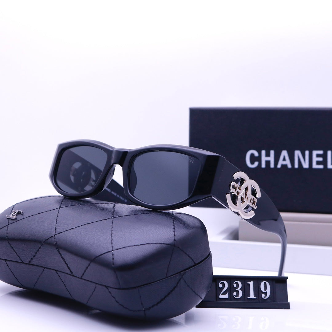 Vintage Metal Letter Engraving Sunglasses