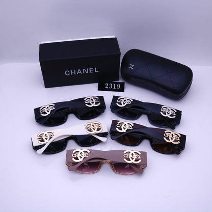 Vintage Metal Letter Engraving Sunglasses