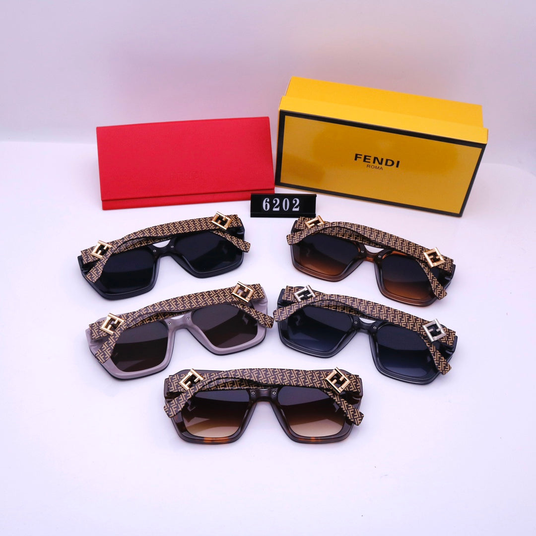 Retro F Letter Engraving Sunglasses