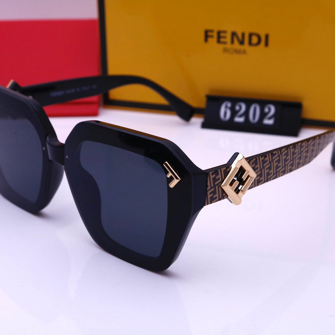 Retro F Letter Engraving Sunglasses