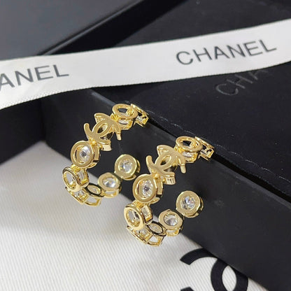 Diamond Elegant Hoop Earrings