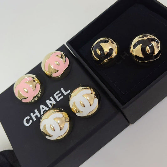 3-Color Vintage Gold-Plated Earrings