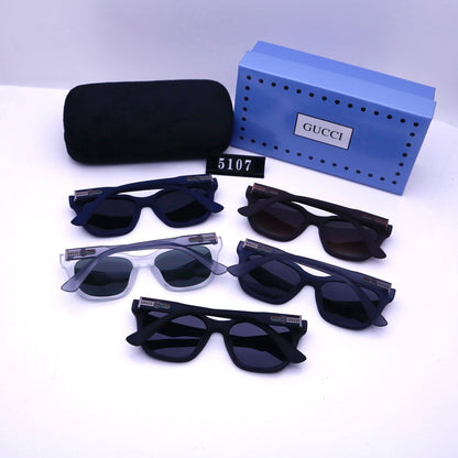 Vintage Square Rectangle Rubber Sunglasses