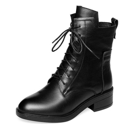 Casual Leather Martin Boots