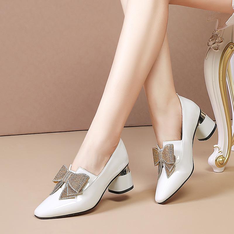 Rhinestone Butterfly Knot Elegant High Heels