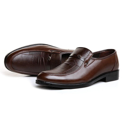 Men Soft Leather Slip On Business Casual Shoes