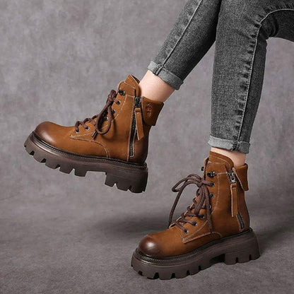 New British style versatile platform boots