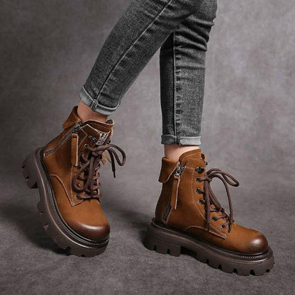 New British style versatile platform boots