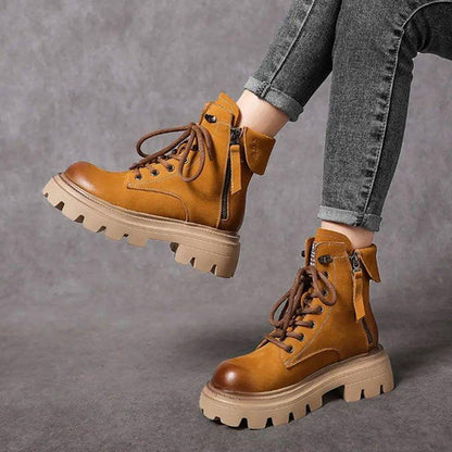 New British style versatile platform boots