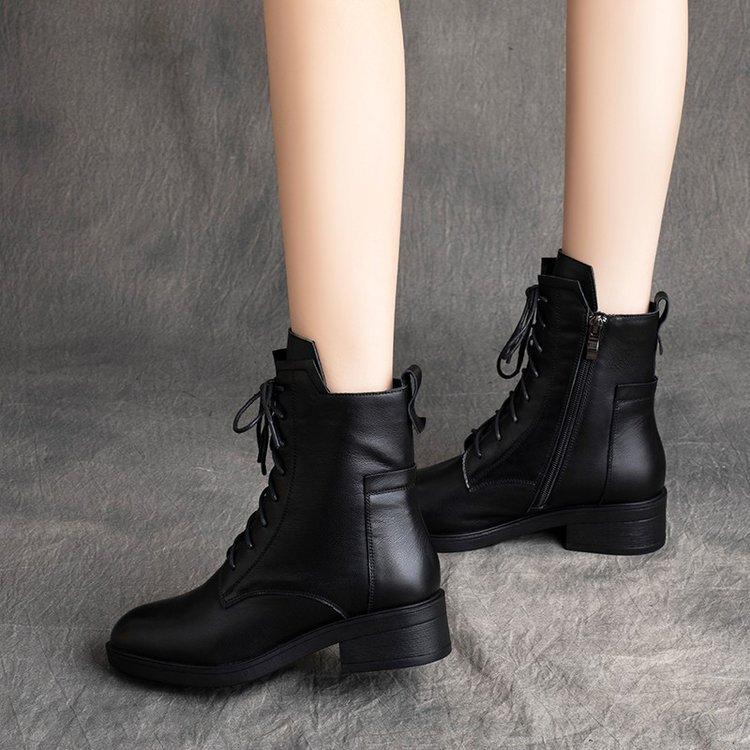 Casual Leather Martin Boots